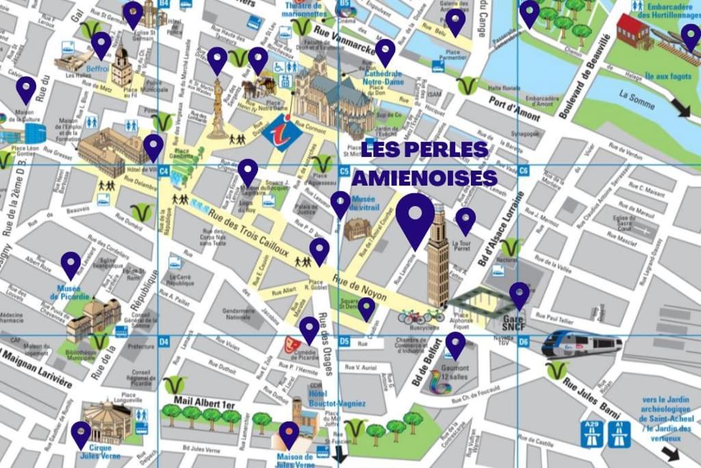 Apartament Les Perles Amienoises Gold Pearl Hyper Centre Amiens Zewnętrze zdjęcie